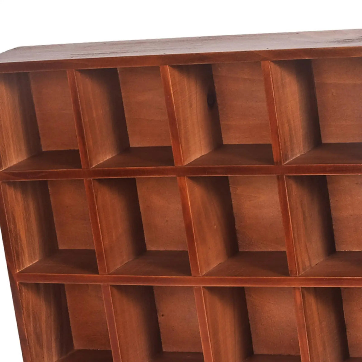 Wooden Wall Mounted Shadow Box Display Shelf with 12 Compartments Floating Shelving Unit for Small Keepsakes Miniatures Quake