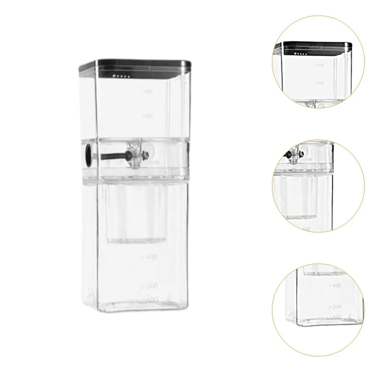 Ice Drip Coffee Maker 400ml ABS Slow Cold Brew Smooth Dripper Compact Brewer for Home Iced Coffee Quake