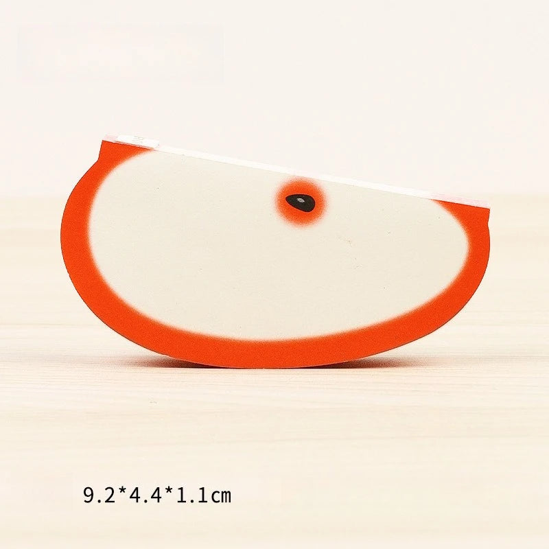 100 Pages Creative Apple Notes DIY Post-it Notes Fruit Post-it Notes School Office Account Stationery Stickers Quake 1PC-apple