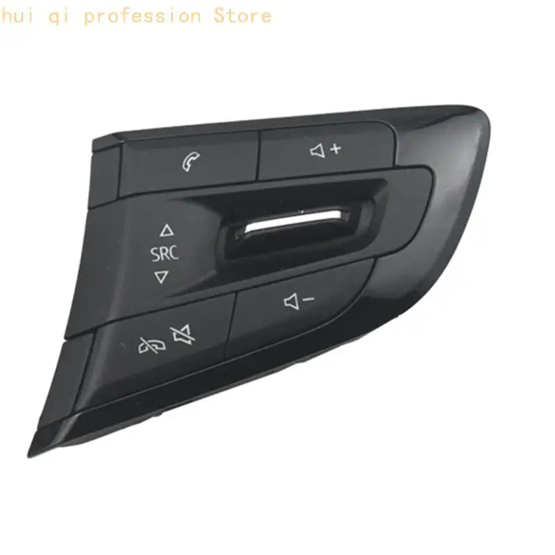 Steering Wheel Interior Button Panel, Black ABS Button Assembly for Worn Button Repair and Everyday Trim Service H8WE Quake right CN