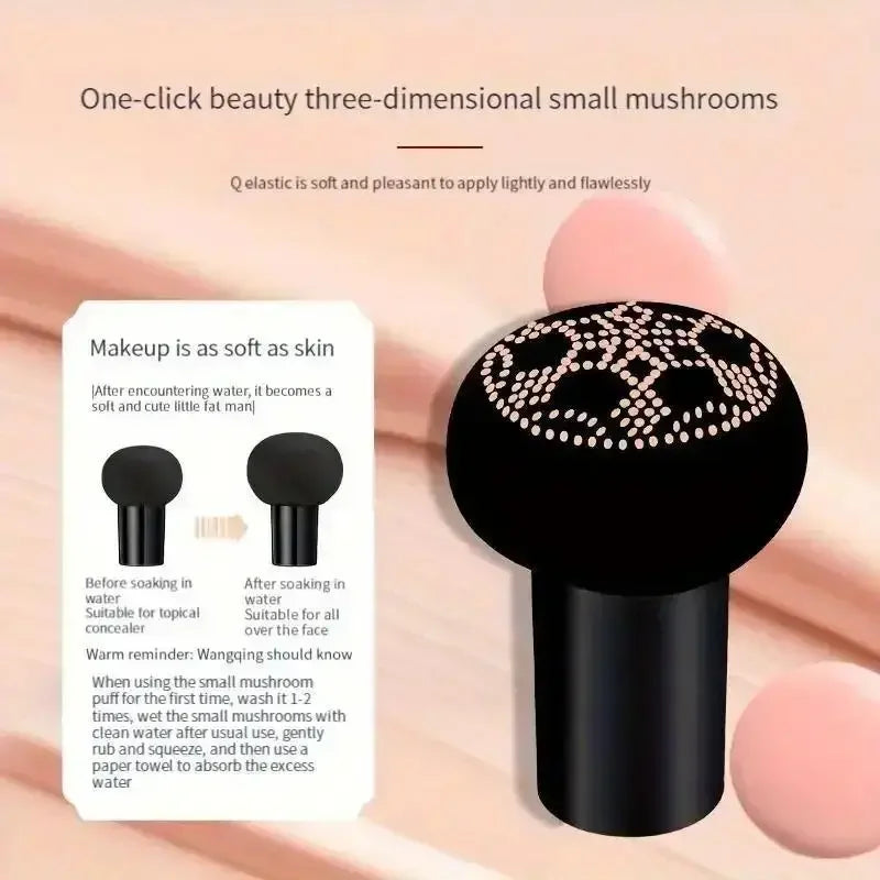 Mushroom Head Air Sponge BB Cream Foundation,Full Coverage, Long-lasting Moisturizing,Concealer Base Makeup,Natural Nude makeup Quake