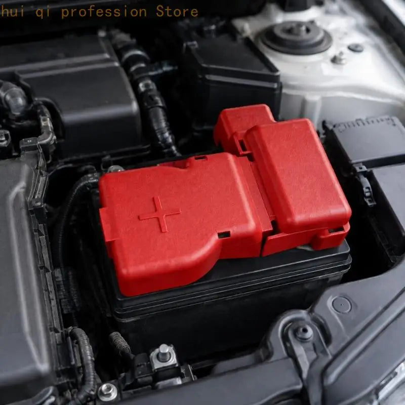 Red Positive Terminal Cover, Hinged Plastic Cap for 24345-79912 Vehicle Spare H8WE Quake