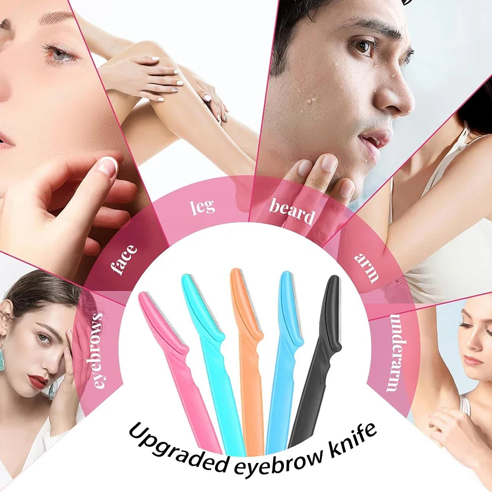 16PCS For Women And Men Eyebrow Trimmer Facial Hair Removal Face Razors Eyebrow Razor Multipurpose Tool Dermaplaning Tools Quake