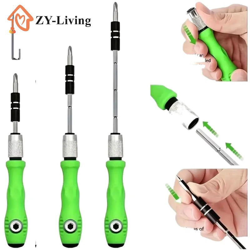 24/32 In 1 Precision Screwdriver Set Non Slip Green Handle Magnetic Bits For Electronics Repair Home DIY Tasks Quake