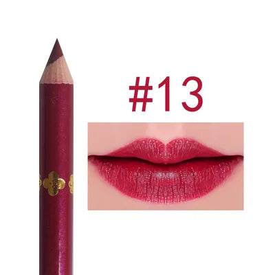 YALAIYI 12-color Lip Liner Pencil Waterproof and Colorfast for Beginners Easy To Use Lip Liner Pen Lip Liners Foggy Color Quake 13