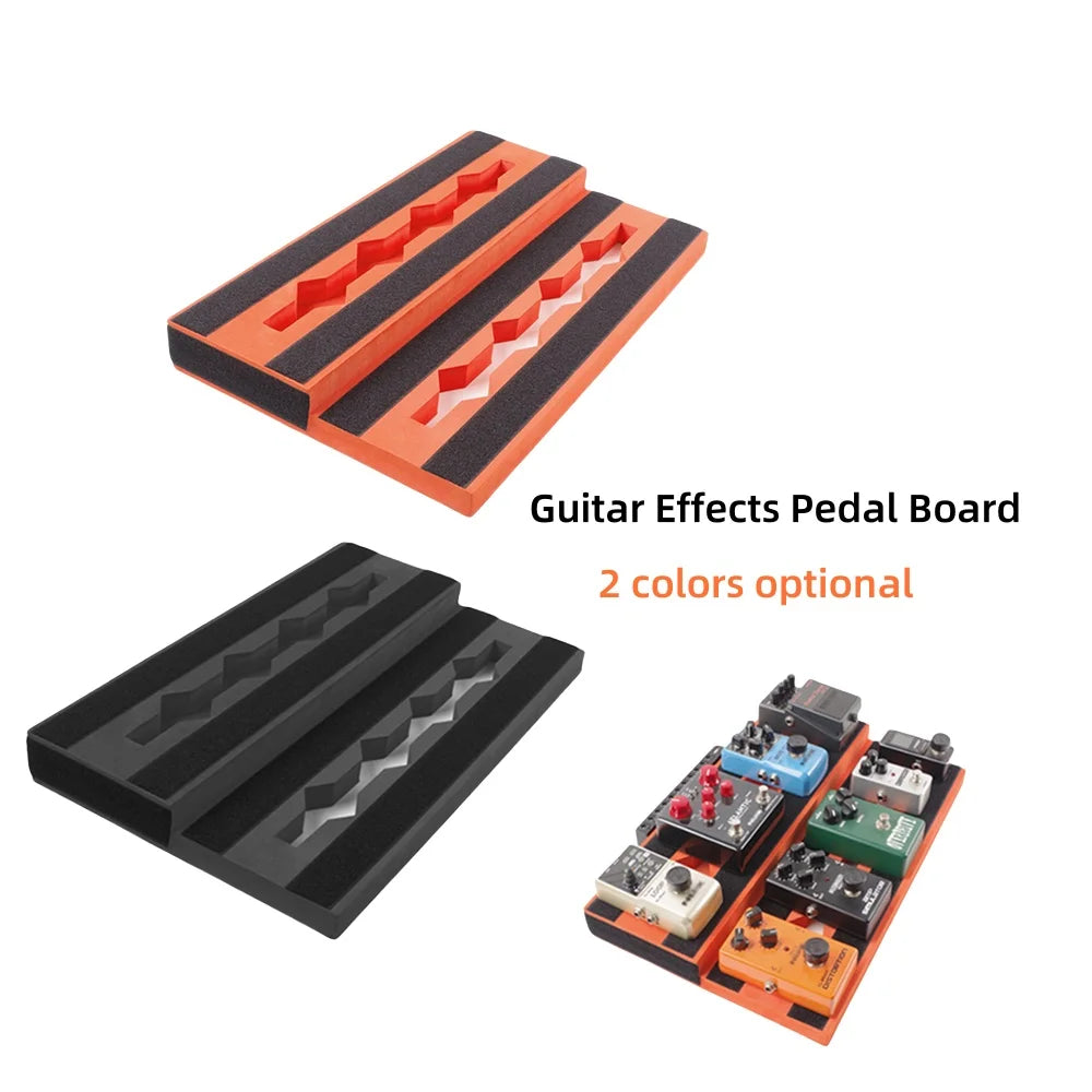 Guitar Effects Pedal Board Non-slip Guitar Pedal Board Portable Lightweight EVA Guitar Bass Pedalboard for Performances Quake