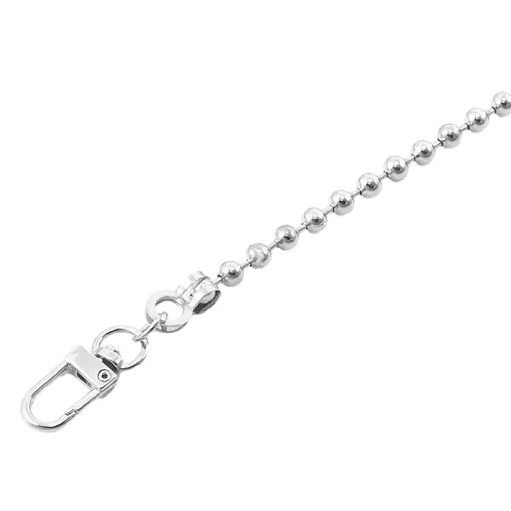 Fashion 120cm Bag Chains Replacement Metal Alloy Handbag Handle Chain Purse Chain Belt Quake 120cm silver type D