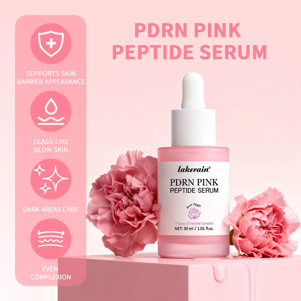 Salmon DNA PDRN Pink Peptide callage Serum Pink Glow Serum Remove Skin Darkness Hydrating Moisturizing Firming Korean Skincare Quake