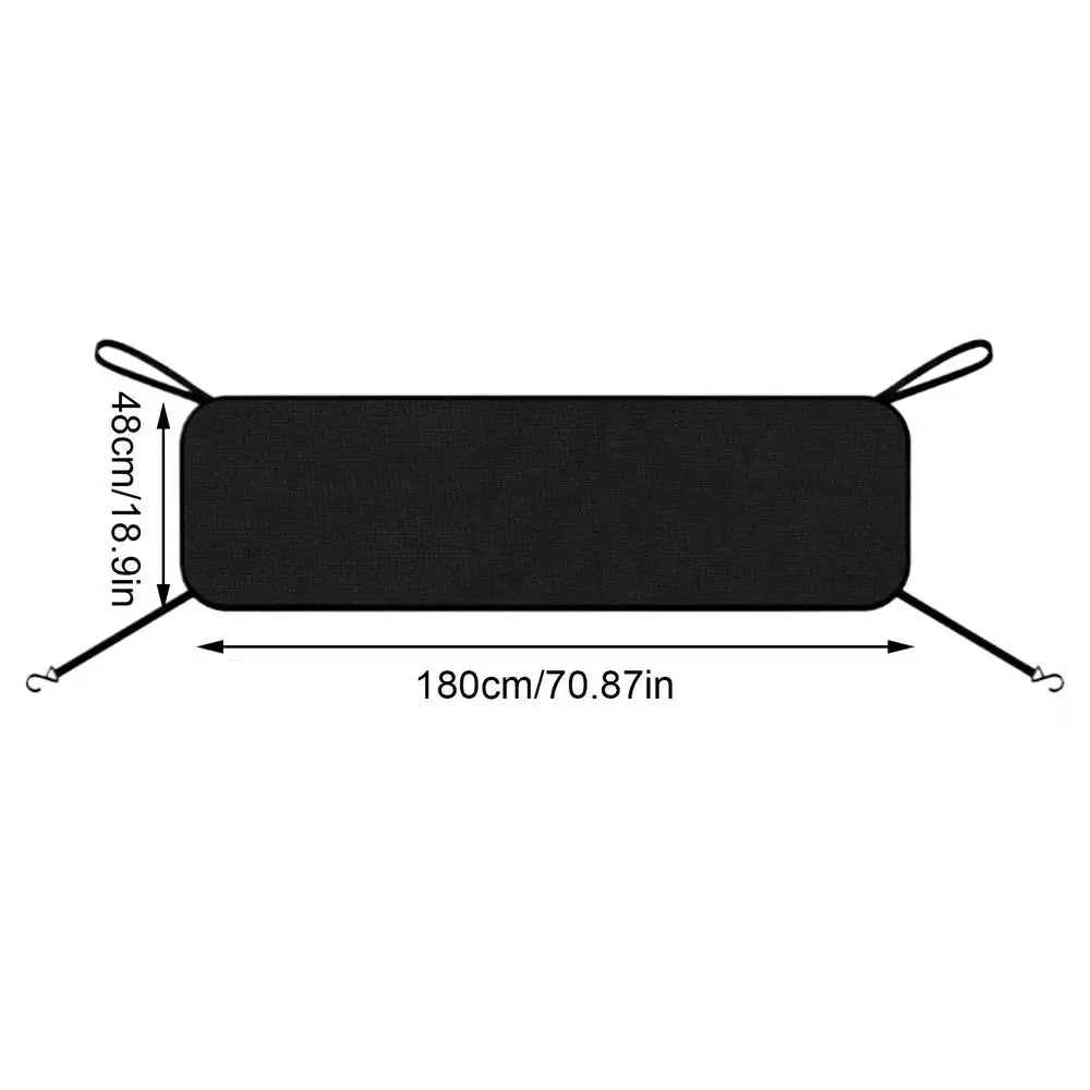 Waterproof Premium Windshield Trough Cover Leaf Guard Rain Protector for Patio Outdoor Garage Parking Lot Driveway Quake Black