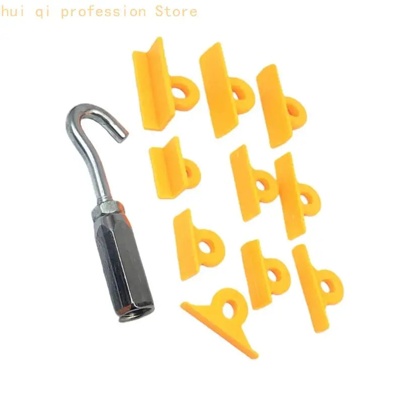 Rotating Hook Vehicle Dents Removal Pulling Pad Alloy Steel Construction For Garage And Emergency Roadside H8WE Quake