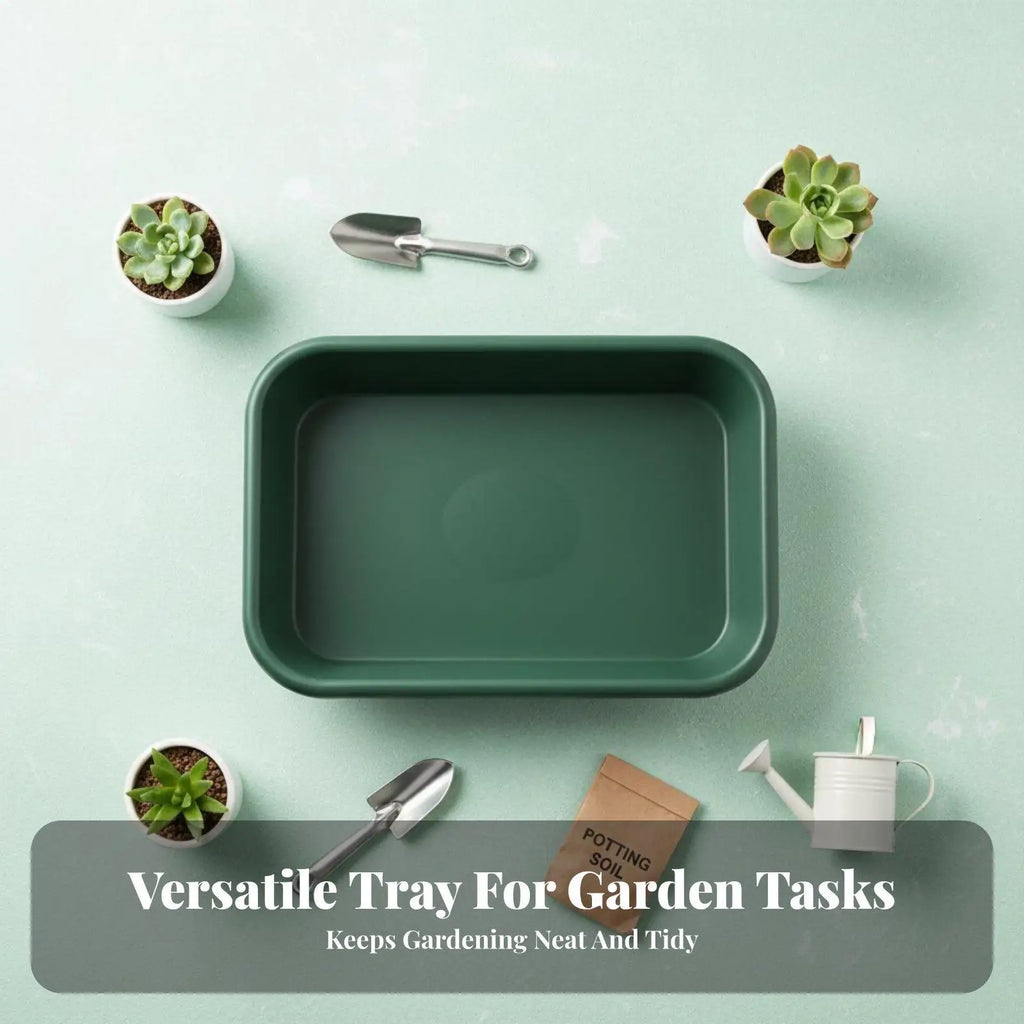 Garden Workstation Tray Multiuse Cleanup Friendly for Small Spaces Quake