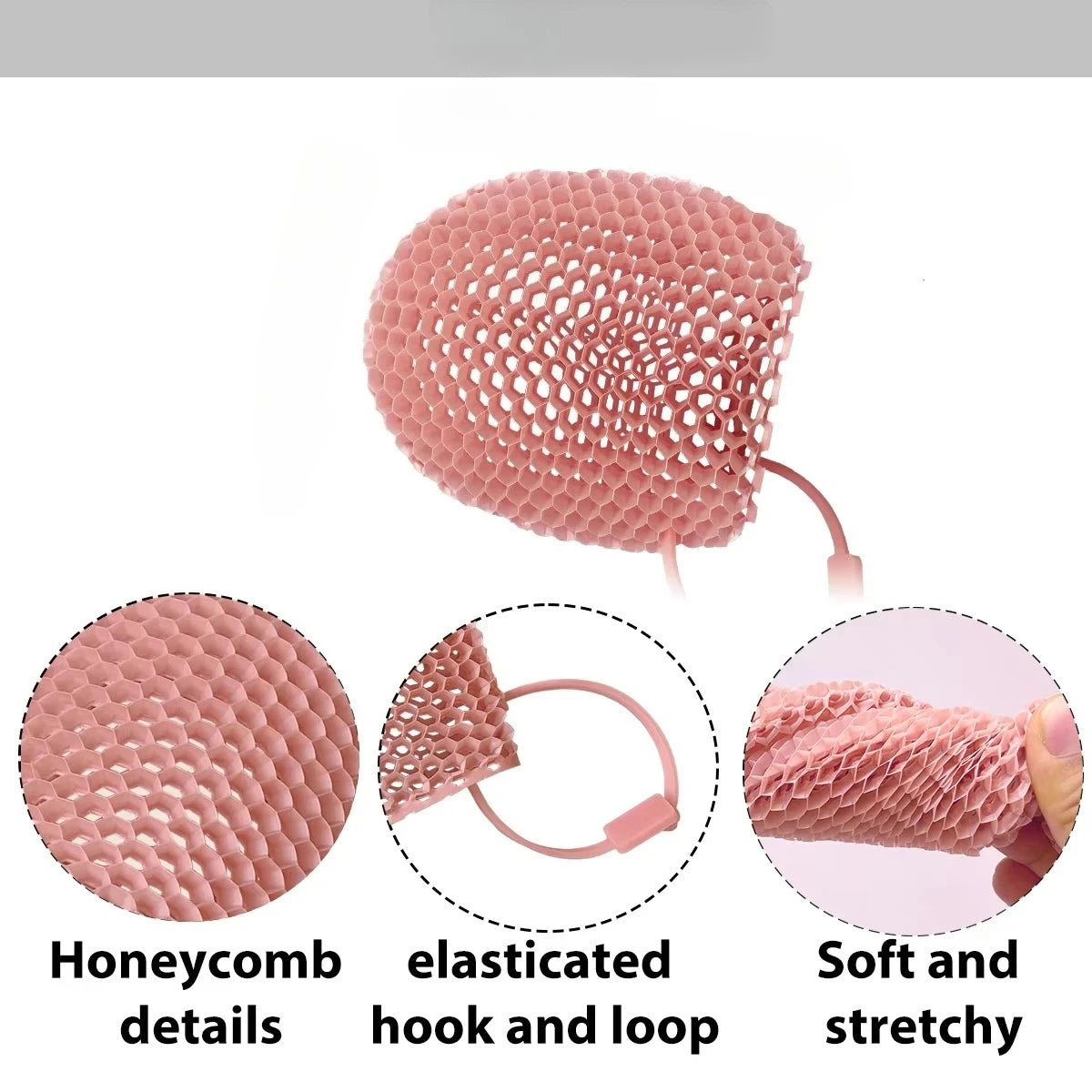 Honeycomb Facial Cleansing Scrub Finger Sleeve Gentle Exfoliating Face Washer Skin Care Pore Cleaning Massage Tool Quake Pink