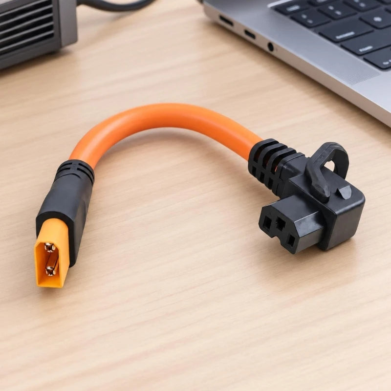 Right-Angle XT90 Power Cable with Flexible Silicone Jackets for Matching Interfaces and Space-Consciously Cable Routing K1KF Quake
