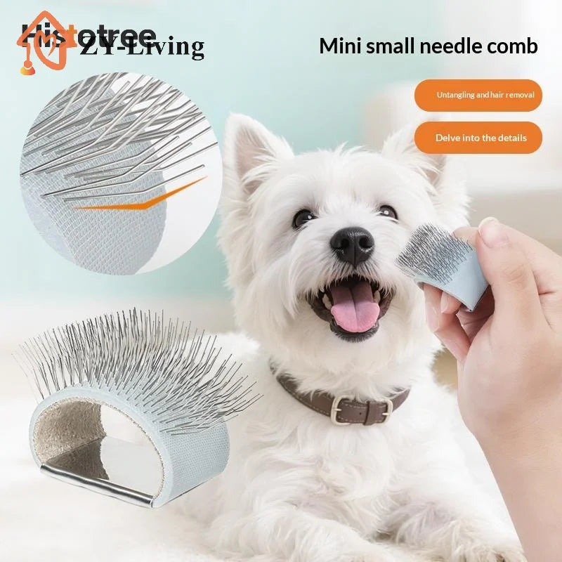 1PCS Pet Mini Needle Cleaning Comb Dog Cat Easy Open Knots Remove Prune Hair Comb Portable Finger Comb Pet Clean Supplies Quake