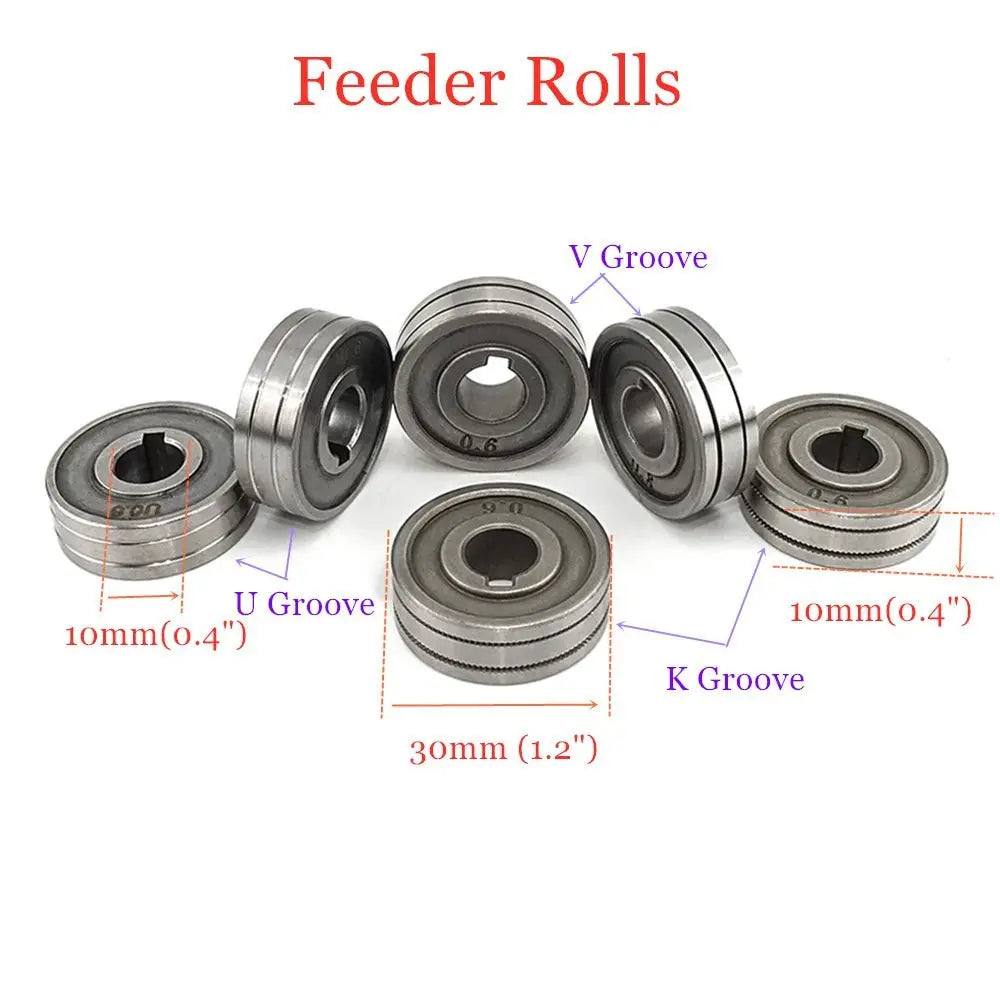 for Steel Aluminum Flux Cord Wire Welding Accessory Drive Wheel Knurl K V U Groove Welding Wire Feeding Roller MIG Wire Guide Quake