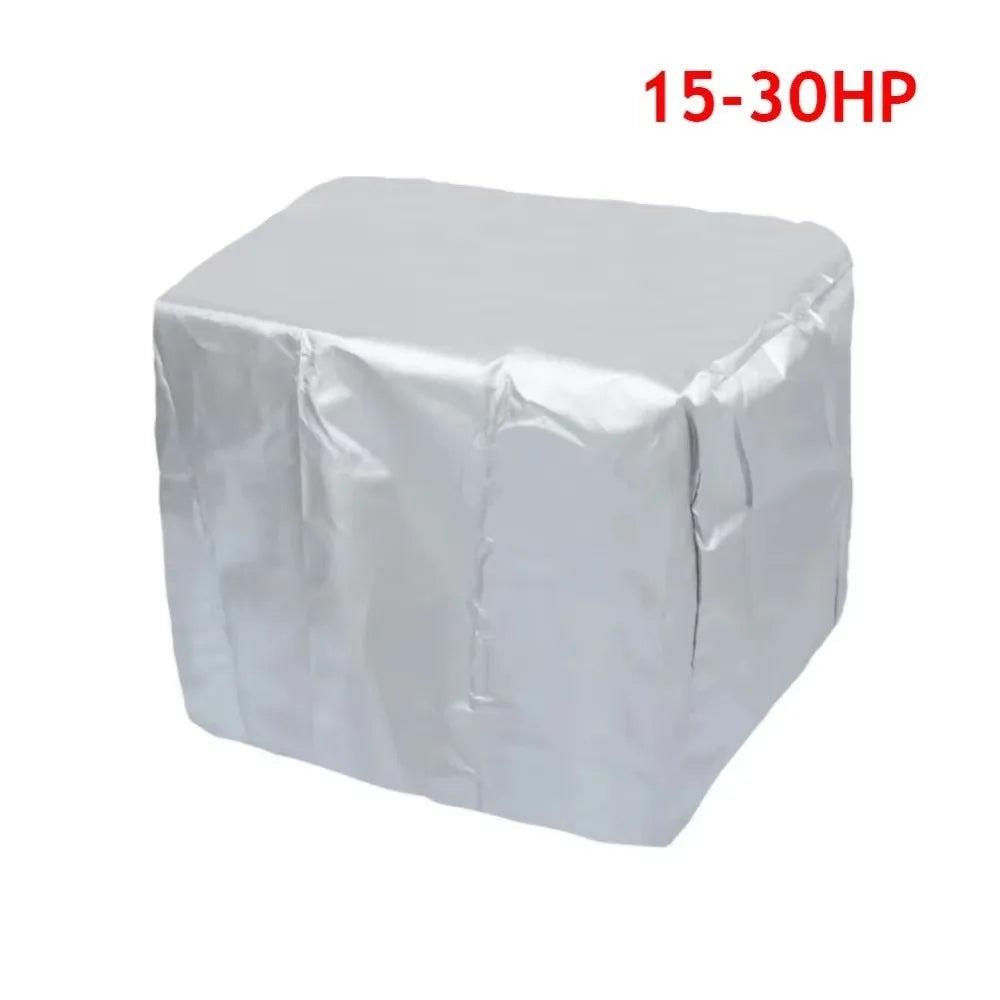 New 15-150HP Full Outboard Engine Cover Anti-scratch 210D Oxford Cloth Motor Engine Boat Cover Sun Protection Paddle Hoist Cover Quake 15-30HP Silver