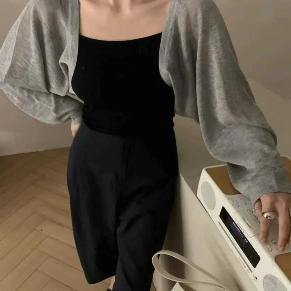 Thin Sunscreen Cardigan Ruffle Design Sunscreen Clothing Sun Protected Polyester Long Sleeve Short Coat Casual Summer Quake