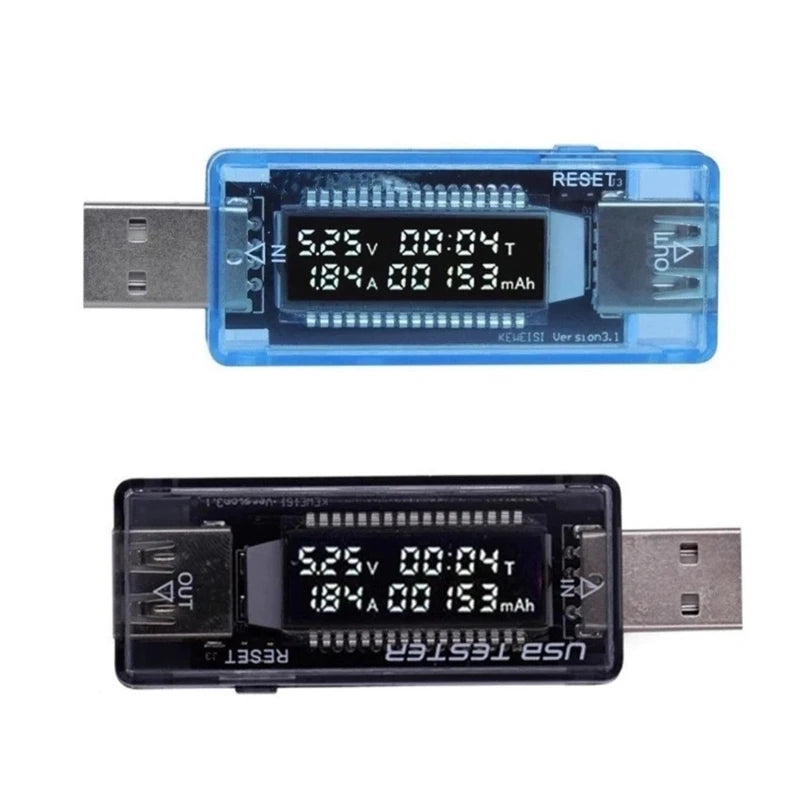 USB Power Meter Tester USB Multimeter USB Voltage Current Power Tester Supporting QC2.0 for Fast Charging Devices K1KF Quake Default Title