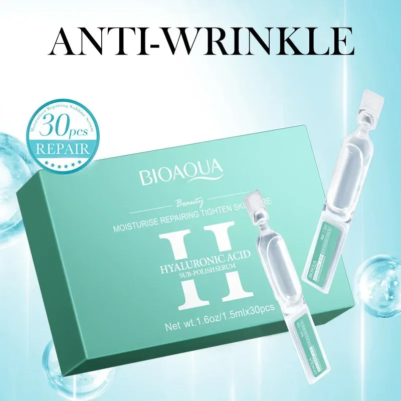 30pcs/box Retinol Vitamin C Hyaluronic Acid Serum for Face Moisturizing Firming Hydrating Facial Essence Face Skin Care Quake