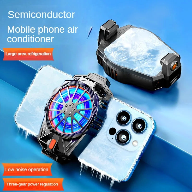Cell Phone Cooler Portable Mobile Phone Radiator Phone Cooling Fan Dissipate Heat Cooling Phone Temperature For Gaming Quake