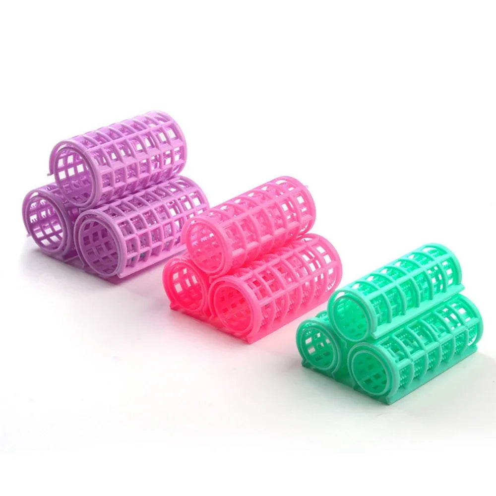 6-14pcs 5 Sizes Hairdressing Hair Curler Rollers Home Use DIY Magic Double Layer Styling Roller Roll Curler Hair Styling Tools Quake