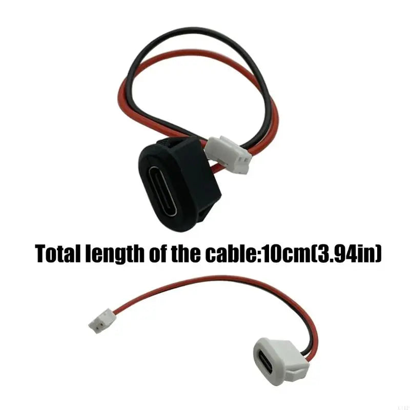 Type C Female Charging Port Replacement Part Pack of 5 with 2-Wire Pigtail for Repair Work and Electronics Service Tasks K1KF Quake