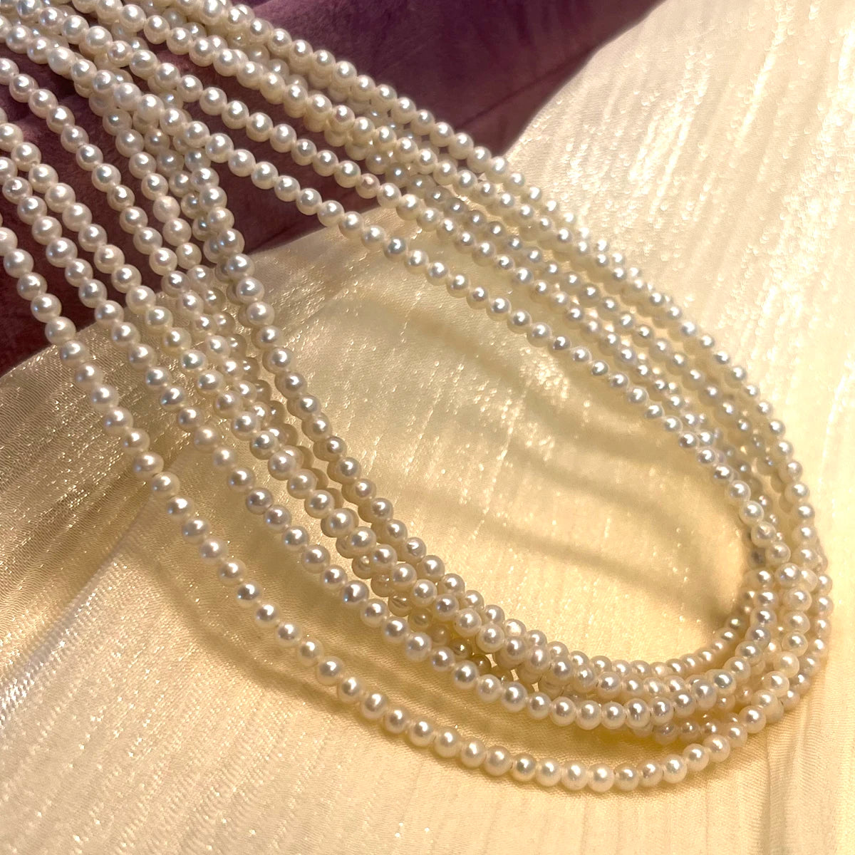 Nearround Pearl 2-3mm Natural Freshwater Pearl Isolation Beads For Jewelry Making DIY Necklace Earrings Bracelet Accessory Quake