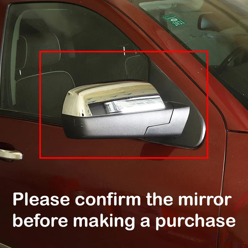For Chevrolet Silverado 2014-2018 Car Sticker Rearview Side Mirror Cover Wing Cap Exterior Door Rear View Case Trim Carbon Auto Quake
