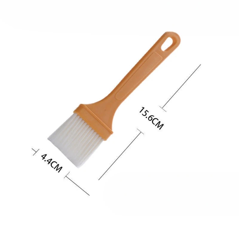 1cps Yellow Handle Oil Brush Pancake Brush Household Barbecue Brush Heat-resistant Small Brush Quake A