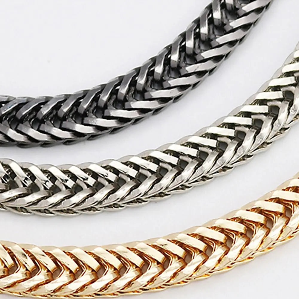 Fashion Metal Bag Chain DIY Bag Strap Purse Replacement Chain Shoulder Bag Straps Small Handbag Belt Handle Chains Accessories Quake