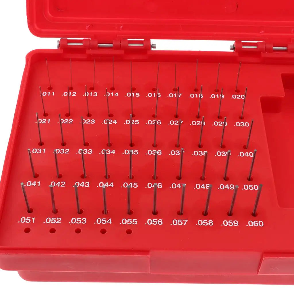 Steel Gauge Block Set Tungsten Material 50pcs Pin Gage Sets Precision Measuring Tool for Workshop Use Quake Default Title
