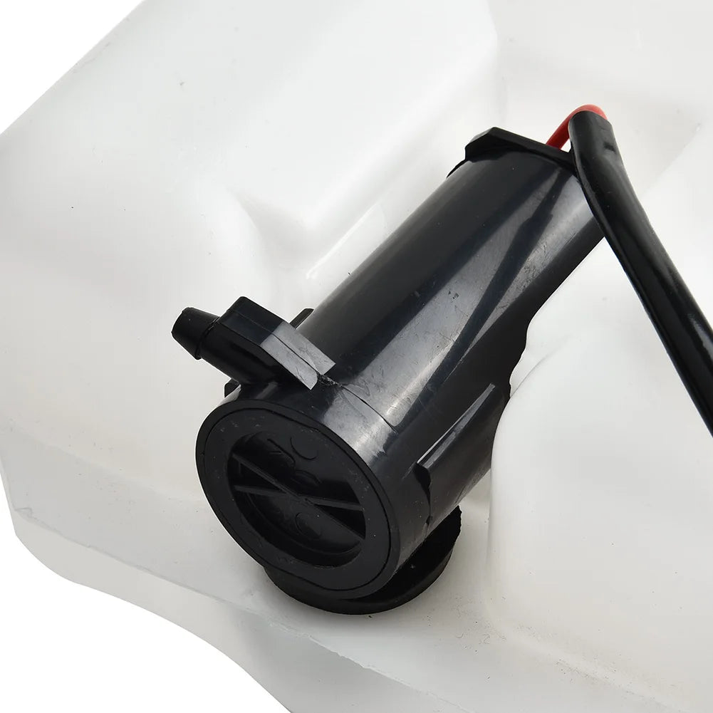 2Pin Car Windshield Washer Reservoir Bottle Tank W/12V Pump Hose Jet 17.5 X 13 X 8cm Car Windshield Washer Water Storage Tank Quake