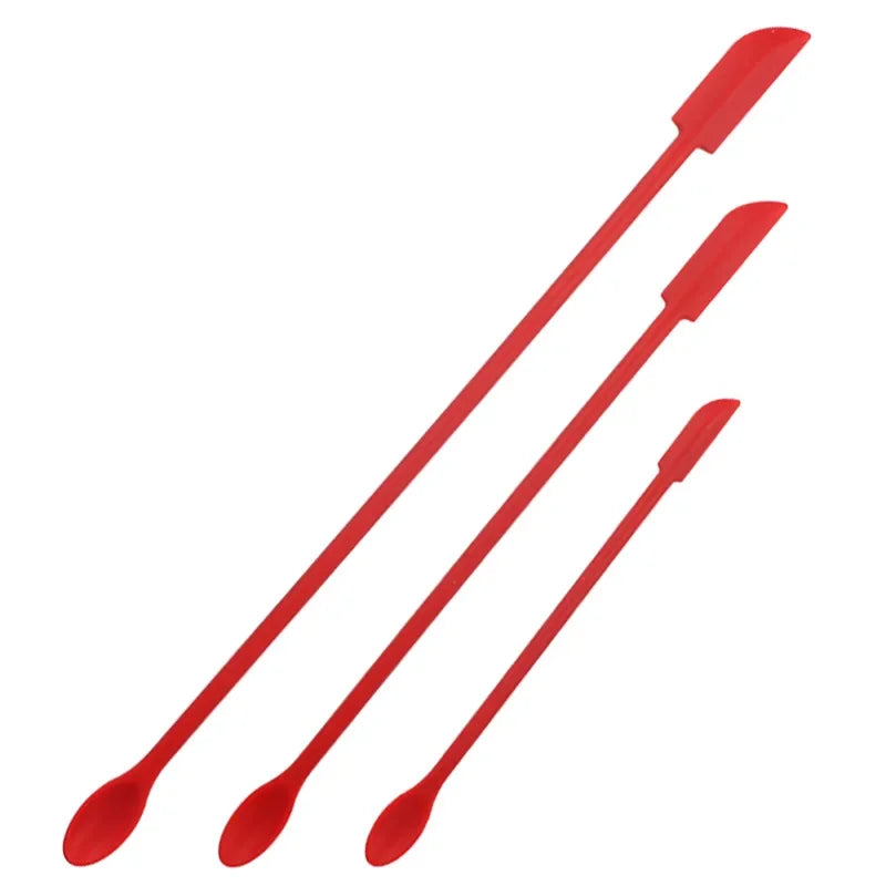 3pcs Silicone Double-head Scraper Cosmetic Face Cream Jam Deep Bottle Scraper Mini Spatula Set Women Professional Makeup Tools Quake