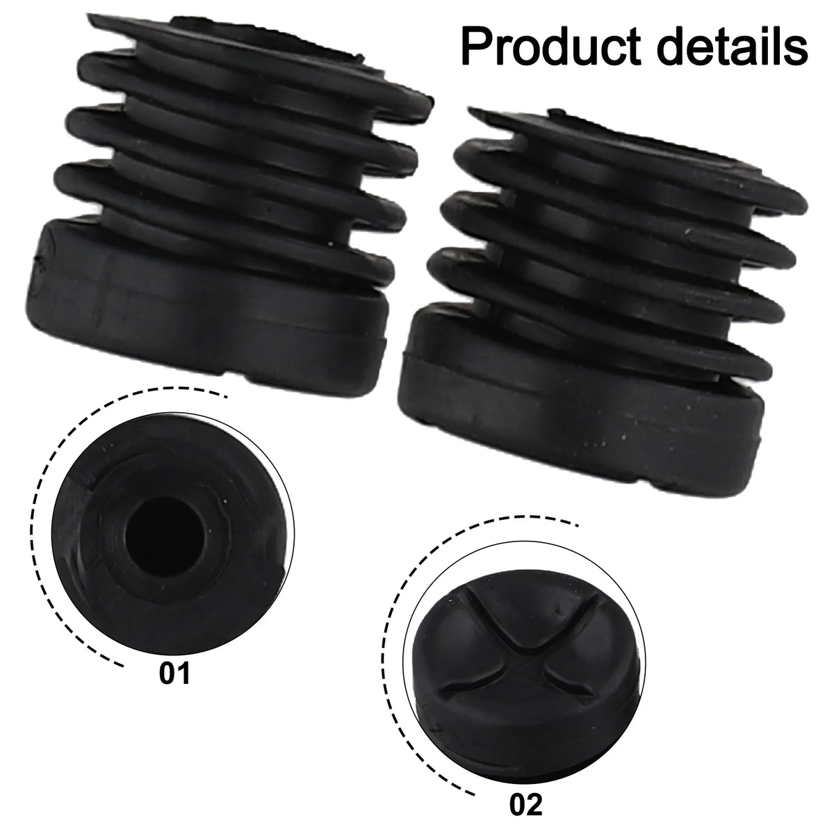 Hot Sale 2PCS Hood Bumper Cushion Rubber 1090735-00-C For Tesla For Model 3 2017-2023 Part Number 1090735-00-C Quake