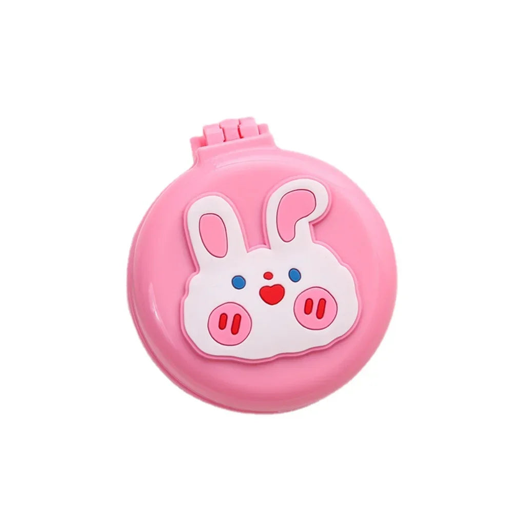 New Strawberry Folding Air Bag Combs with Mirrors Compact Pocket Size Travel Hair Brush Cosmetic Mirrors Head Massager Relaxing Quake