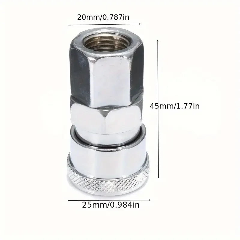 10pcs Quick Coupler Set 1/4'' Air Hose Connector Fittings for Air Tools Quake