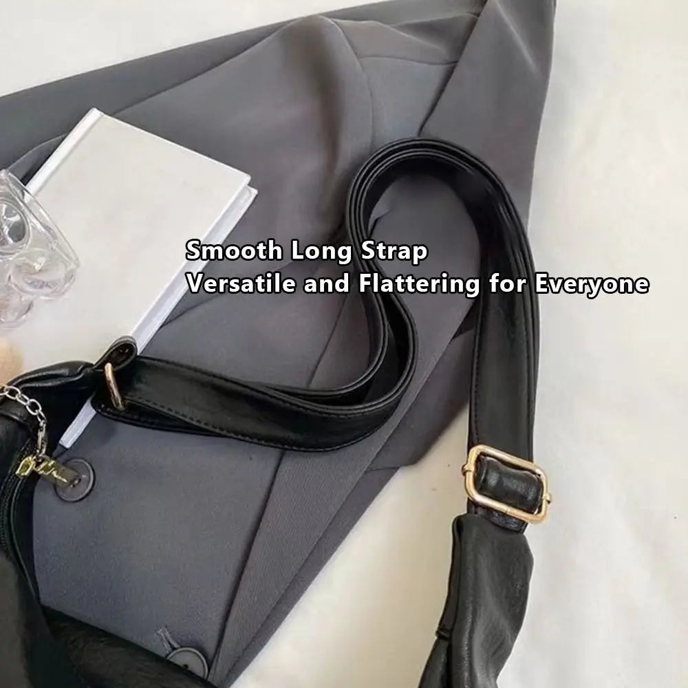 Trendy Slouchy Shoulder Bag for Women Large Capacity Retro Ladies Hobo Tote Bag PU Leather Underarm Bag Quake