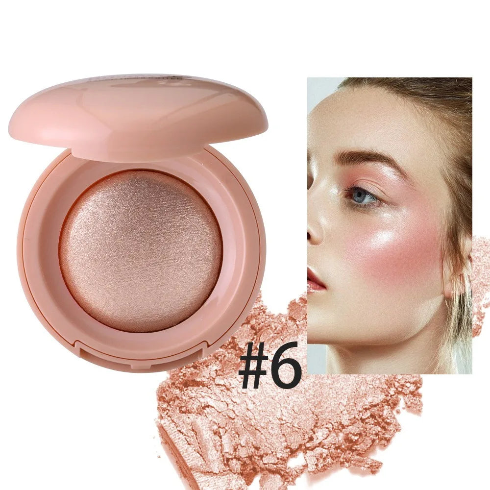 Long-lasting Highlighter Natural Glossy Fine Shimmer Makeup Highlighter Buildable Mashed Potato Texture Contour Highlighter Quake 6