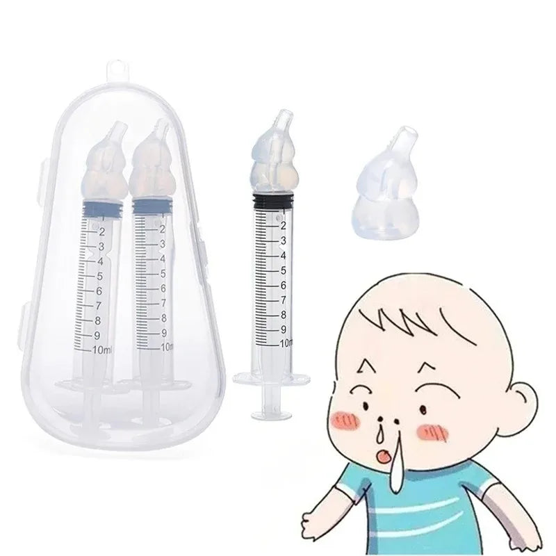 vvocci Baby Snot Cleaner Cartoon Baby Oral Suction Nasal Aspirator 10ml Syringe-style Baby Nasal Irrigator Quake
