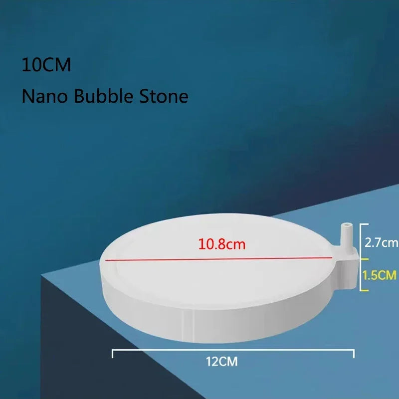 35/50/80/100mm Fish Tank Aquarium Nano Air Stone Oxygen Aerator Air Bubble Pond Pump Hydroponic Oxygen Supply Accessories Quake White 10cm G3671B