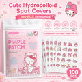 100PCS hello kitty Acne patches, facial acne patches, hydrogel acne removal patches, concealer Quake 100pcs
