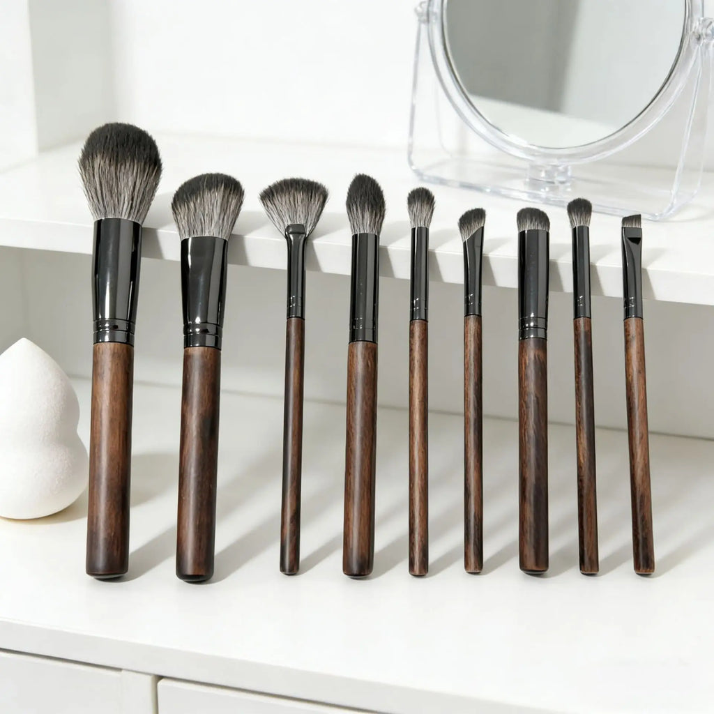 9PCS Eyeshadow Professional Makeup Brushes Crease Blending Shader kist dlya teney brovey brochas maquillaje Cosmetic Beauty Tool Quake