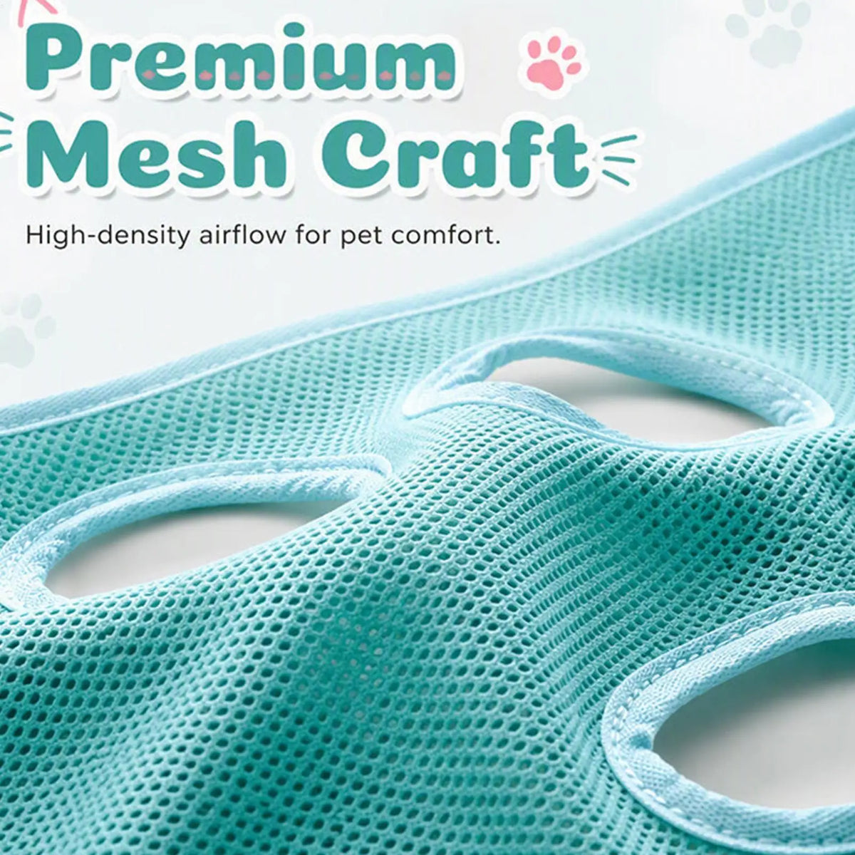Dog Hammock Grooming Mesh Escape Proof Non Slip Restraint Harness for Bathing Ear Teeth Cleaning Home Pet Store Cattery Kennel Quake