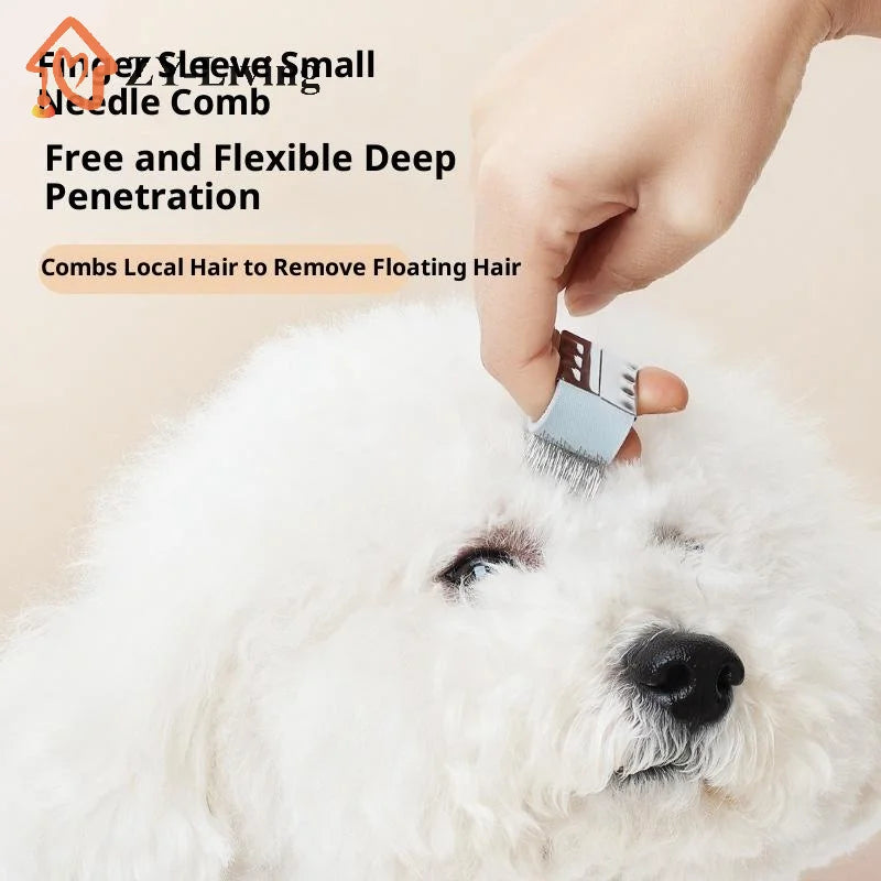 1PCS Pet Mini Needle Cleaning Comb Dog Cat Easy Open Knots Remove Prune Hair Comb Portable Finger Comb Pet Clean Supplies Quake