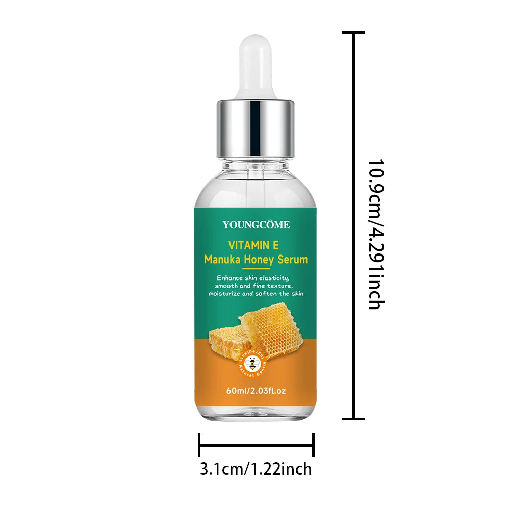Vitamin E Manuka Honey Essence Moisturizing Face Serum Korean Skincare Products Antiwrinkle Facial Serum40ml/60ml 2025 NEW Quake 60ML