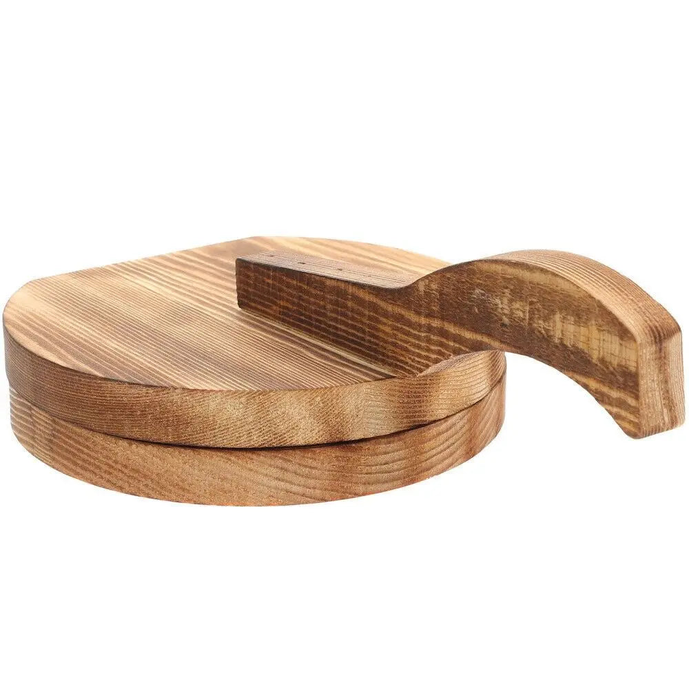 DIY Wooden Dumpling Wrapper Presser Pastry Tool Kitchen Baking Accessories Dough Presser Round Shape Chapati Presser Household Quake