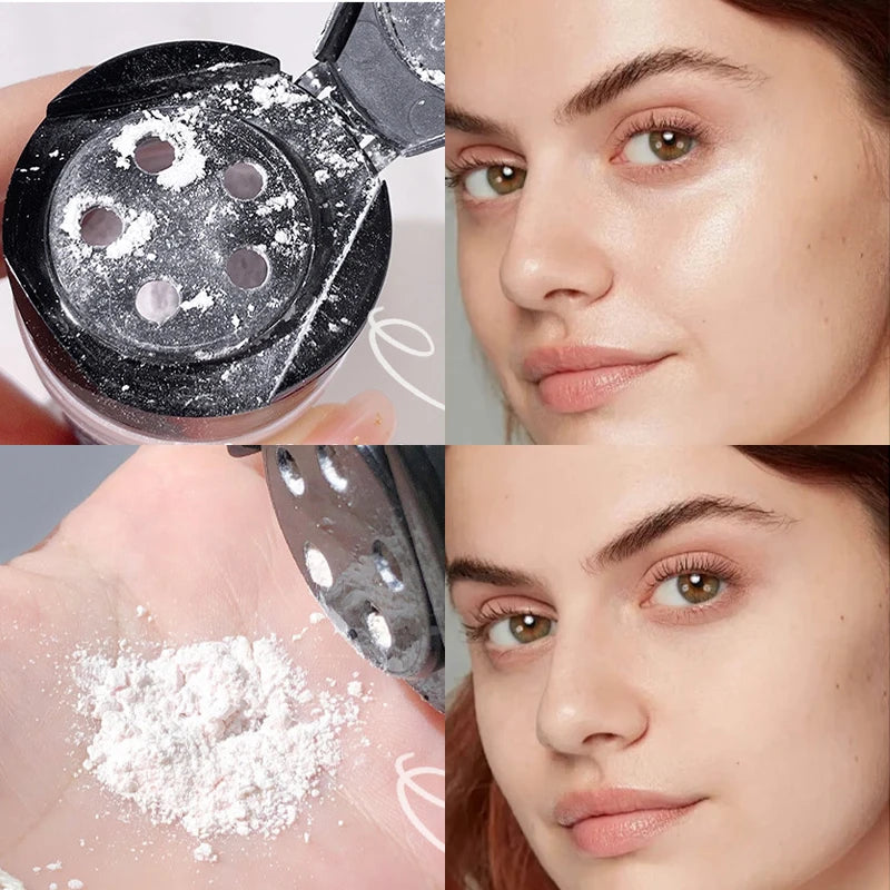 Oil Control Loose Powder Can Reduce Pores and Fine Lines, With a Long-lasting Matte Effect and Natural Facial Makeup Powder Quake