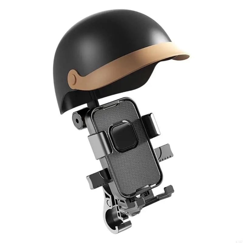 Motorcycle Handlebar/Rearview Mirror Phone Mount With Adjustable Sun Visors And Anti Shake Design For Scooter Navigation K1KF Quake K1KF4NB508757-BK-CB CN