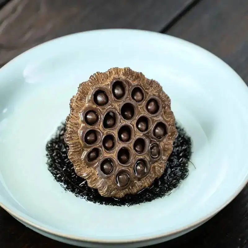 Yixing Zisha Tea Pet Lotus Pod Ornament Old Lotus Seed Sculpture Craft Tea Set Tea Ceremony Ceramic Accessories Miscellaneous Quake