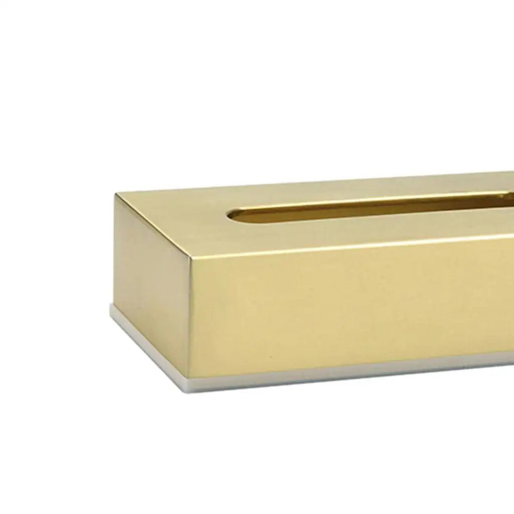 Rectangular Stainless Steel Tissue for Home Vanity Dresser Decor Quake